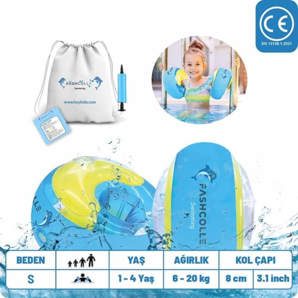 Fashcolle Small Beden Şişme Deniz Kolluğu 1-4 Yaş - S Açık Hava, Deniz ve Spor Oyuncakları Fiyatı