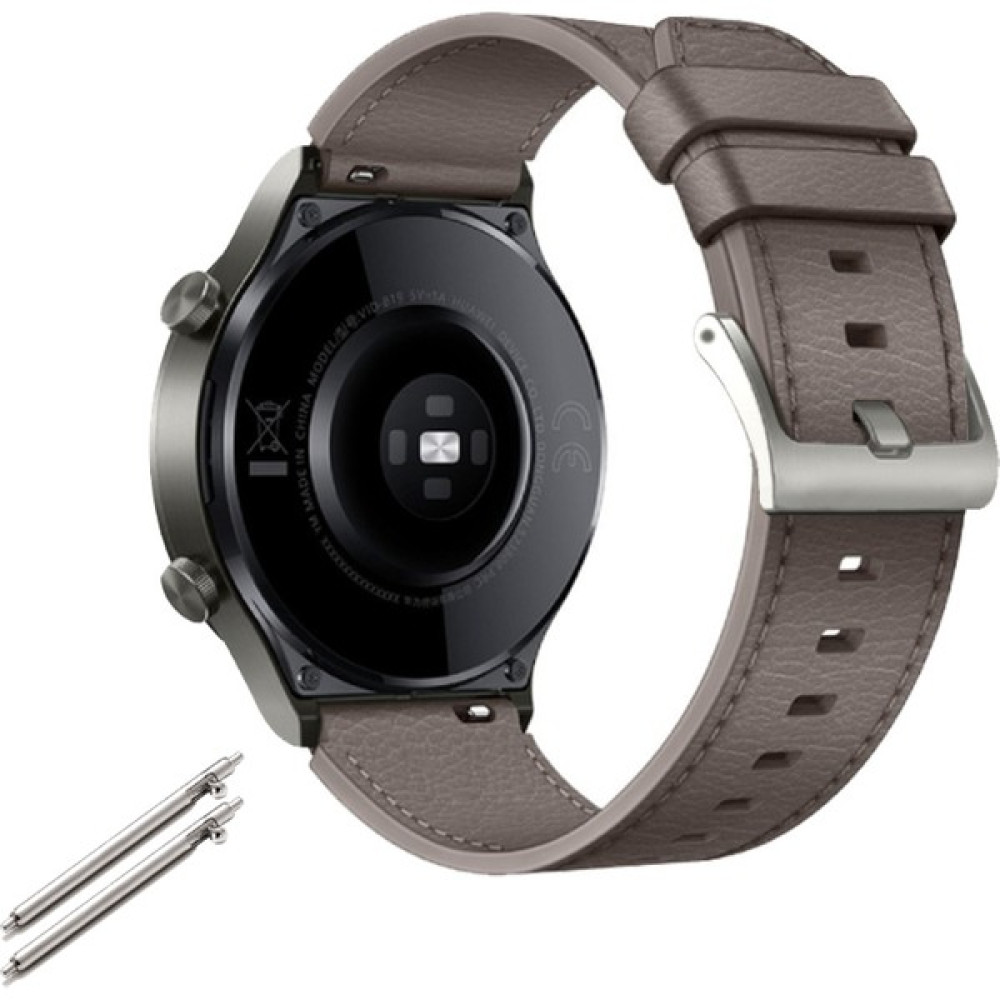 Fashing Huawei Watch Gt2 Pro Hakiki Deri Kayış 22 mm. Evrensel (Yurt Dışından) - Gri Giyilebilir Teknoloji Aksesuarları Fiyatı