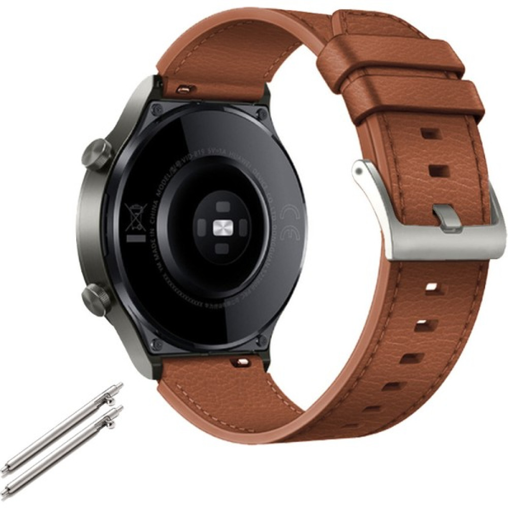 Fashing Huawei Watch Gt2 Pro Hakiki Deri Kayış 22 mm. Evrensel (Yurt Dışından) - Kahverengi Giyilebilir Teknoloji Aksesuarları Fiyatı