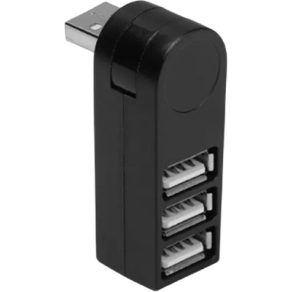 Fashing Mini Taşınabilir Döner USB 3.0 Hub Spinner 3 Portlu USB Hub Type-C Döner Dock Hub (Yurt Dışından) - Siyah Bilgisayar Çevirici ve Adaptörü Fiyatı