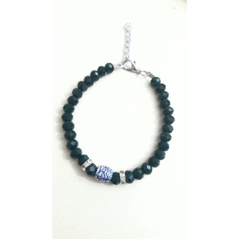 Fashion Jewelry Kristal Boncuklu Bileklik Haki Saat ve Bileklik Aksesuarı Fiyatı