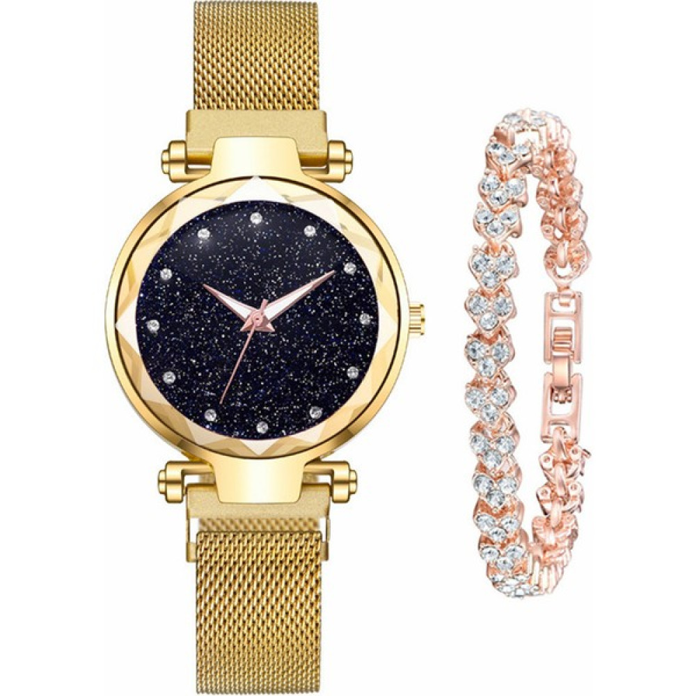 Fashion Malls Fashionmalls Kadın Saat+Bilezik Seti - Gold (Yurt Dışından) Kol Saatleri Fiyatı