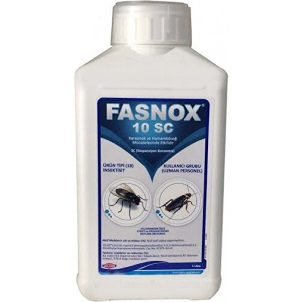 Fasnox 10 Sc Hamam Böceği ve Sinek Için 1 lt Sinek-Kene-Haşere Kovucu Fiyatı