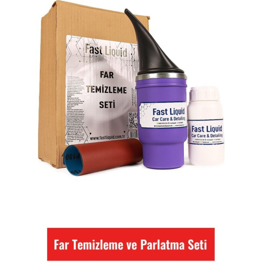 Fast Liquid Far Temizleme ve Parlatma Seti Oto Çizik Giderici Fiyatı