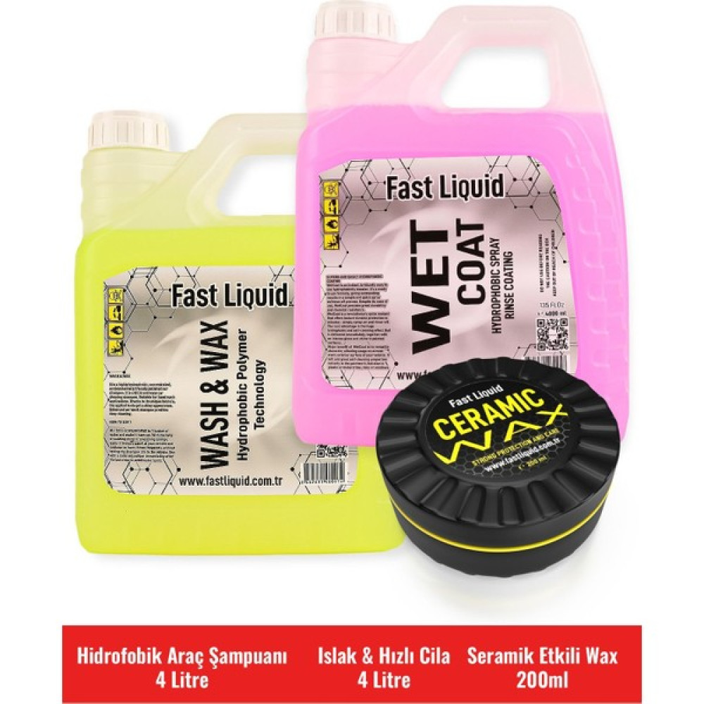 Fast Liquid Yıka Parlat Cilala Seramik Wax, Şampuan, Hızlı Cila Oto Bakım & Temizlik Ürünleri Fiyatı