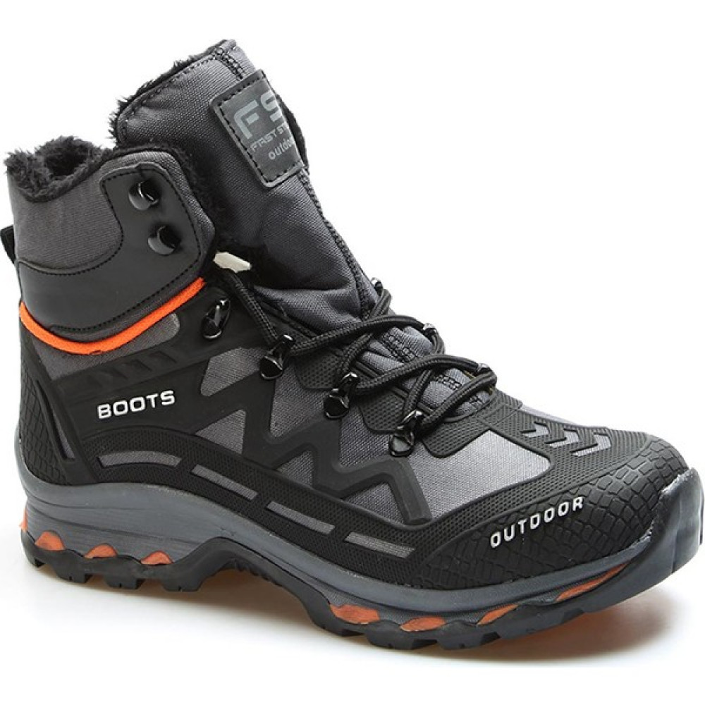 Fast Step Siyah Oranj Su Ve Soğuğa Dayanıklı Kaymaz Taban Kadın Outdoor Ve Trekking Bot 865SZA6025 Kadın Botları Fiyatı