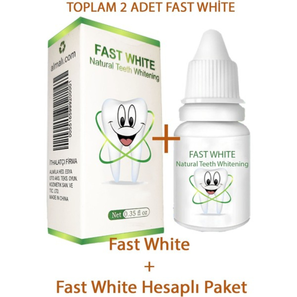 Fast White Natural Teeth Whitening 10 ml Diş Beyazlatma ve Tartar Temizleme Diş Beyazlatıcılar Fiyatı