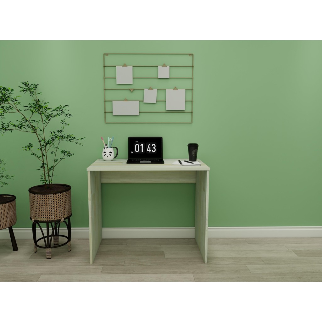 FASTWOOD Işıltı Ahşap Ladin Çalışma Masası - 90 Çalışma Masası Fiyatı