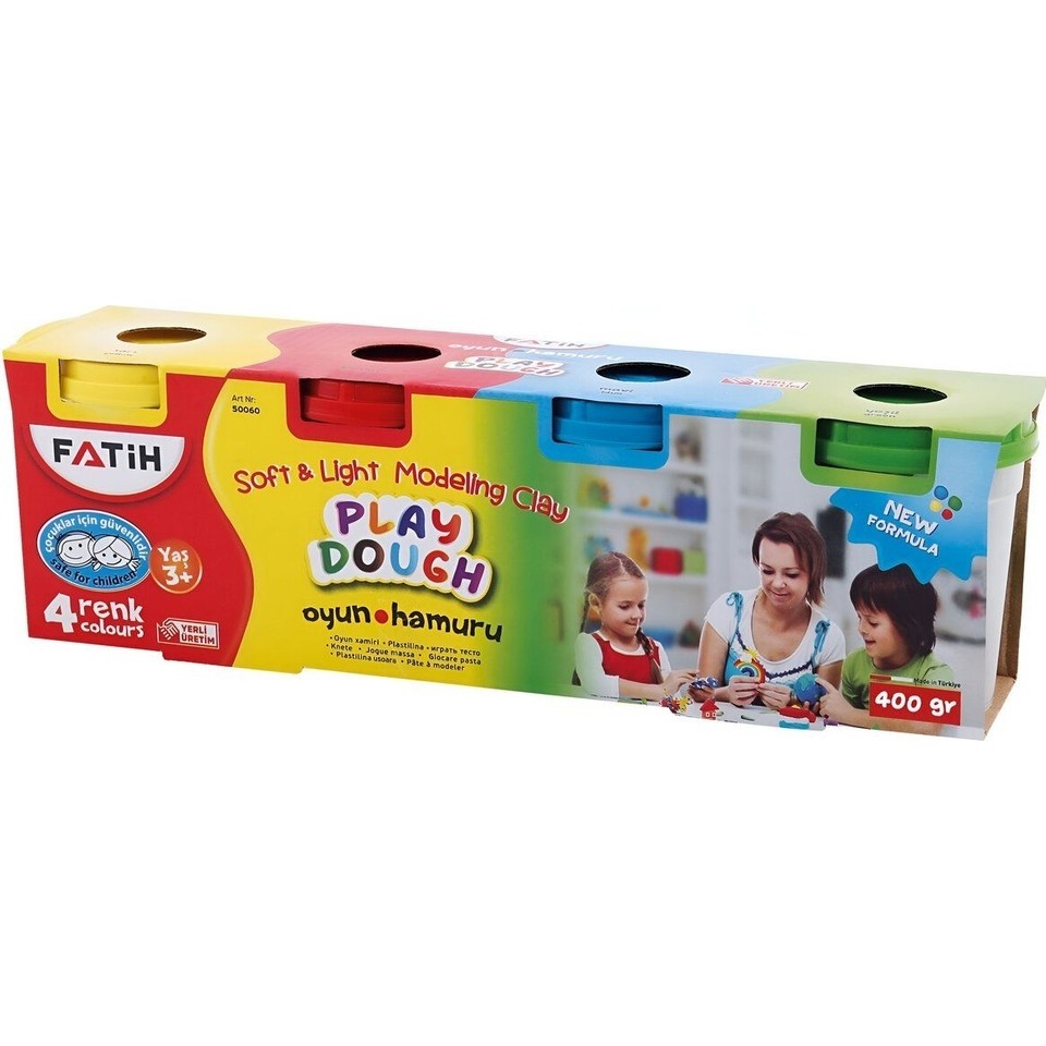 Fatih 400 Gr. Oyun Hamuru 4 Renkli Set Eğitici ve Yaratıcı Oyun İçin Güvenli Malzeme Oyun Hamuru & Kil Fiyatı