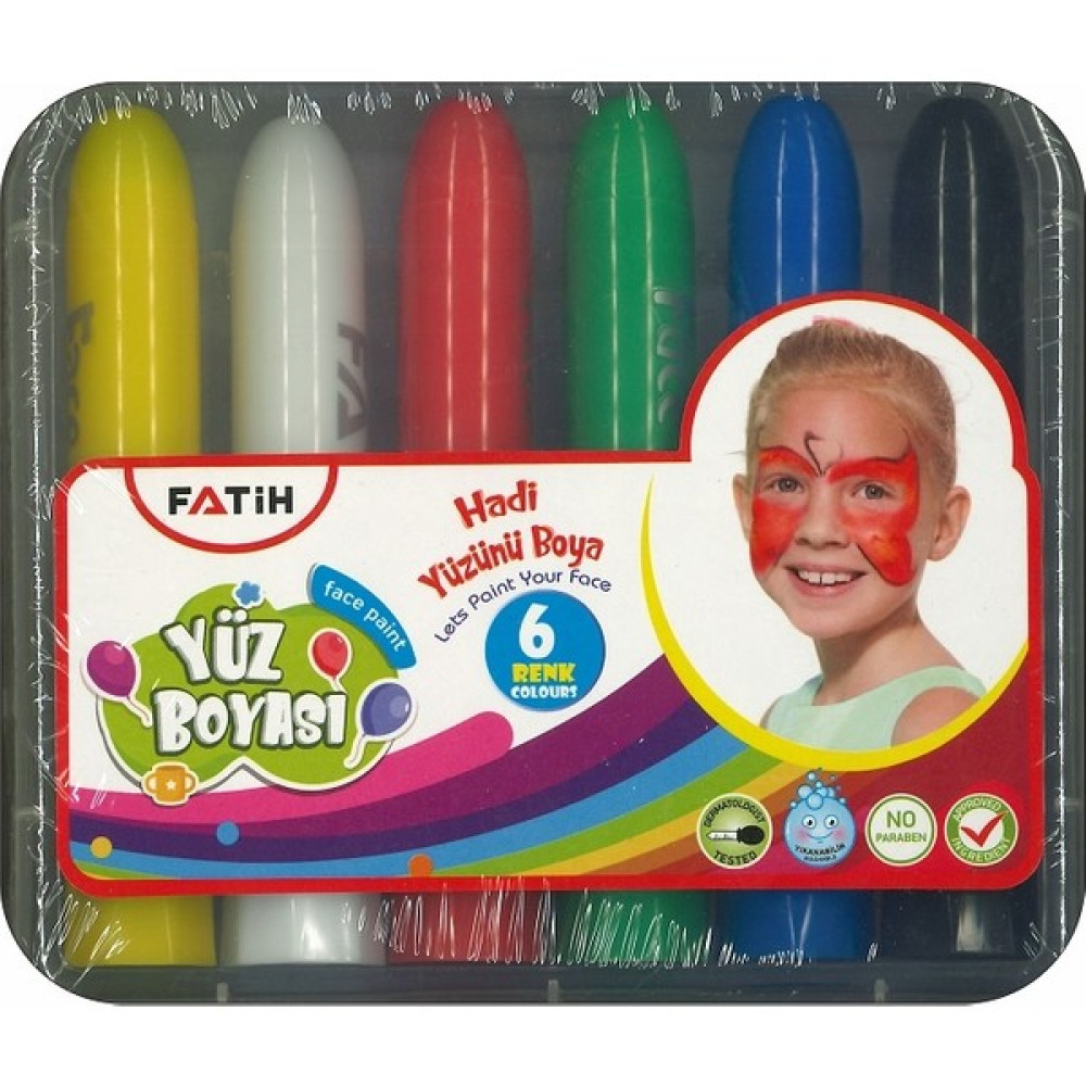 Fatih 55550 Ruj Tipi Yüz Boyası 6 Renk Yüz & Parmak Boyası Fiyatı