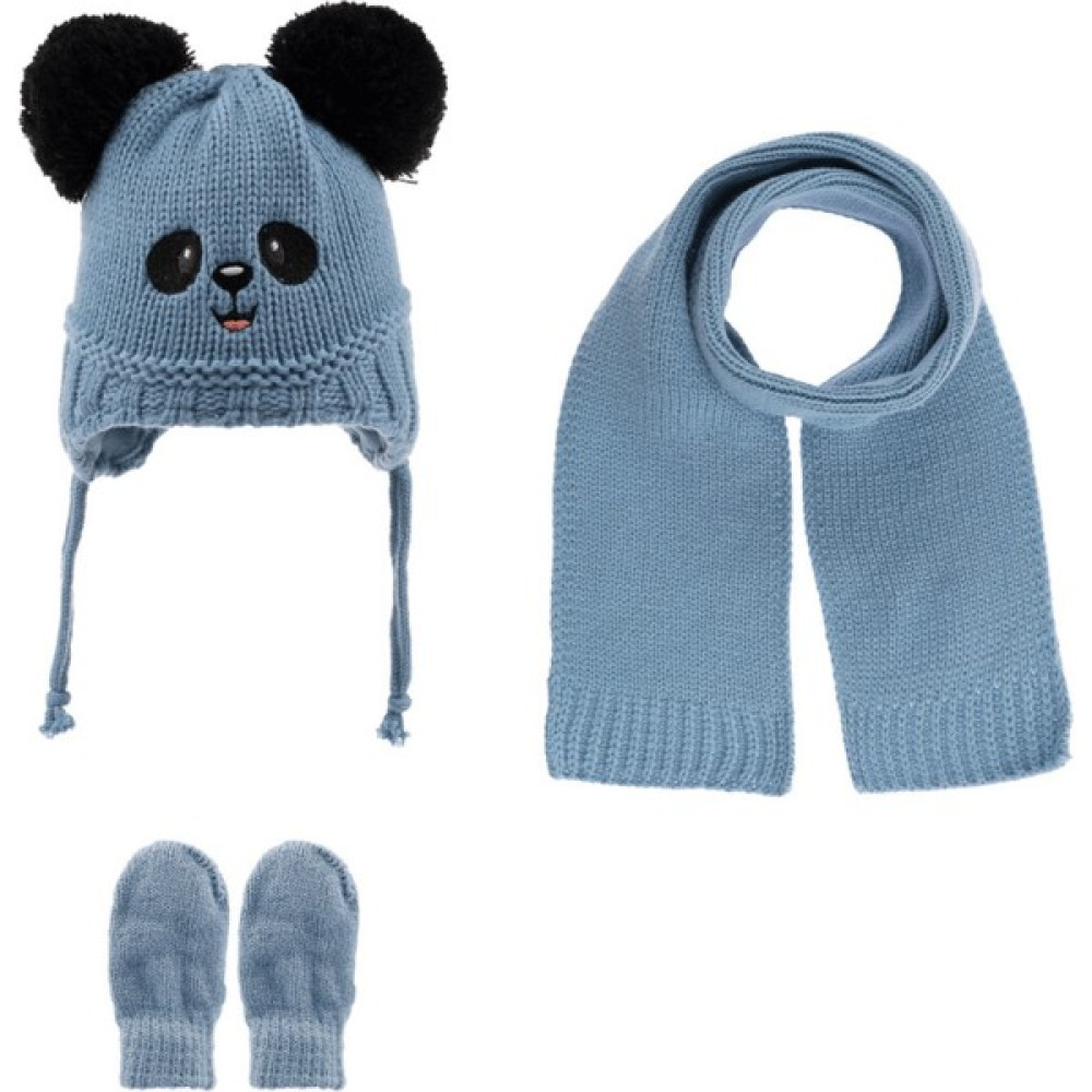 Fatih Bebek Kitti Atkı Bere Eldiven (0-18 Ay) K22150-06 Mavi Bebek Şapkası Fiyatı