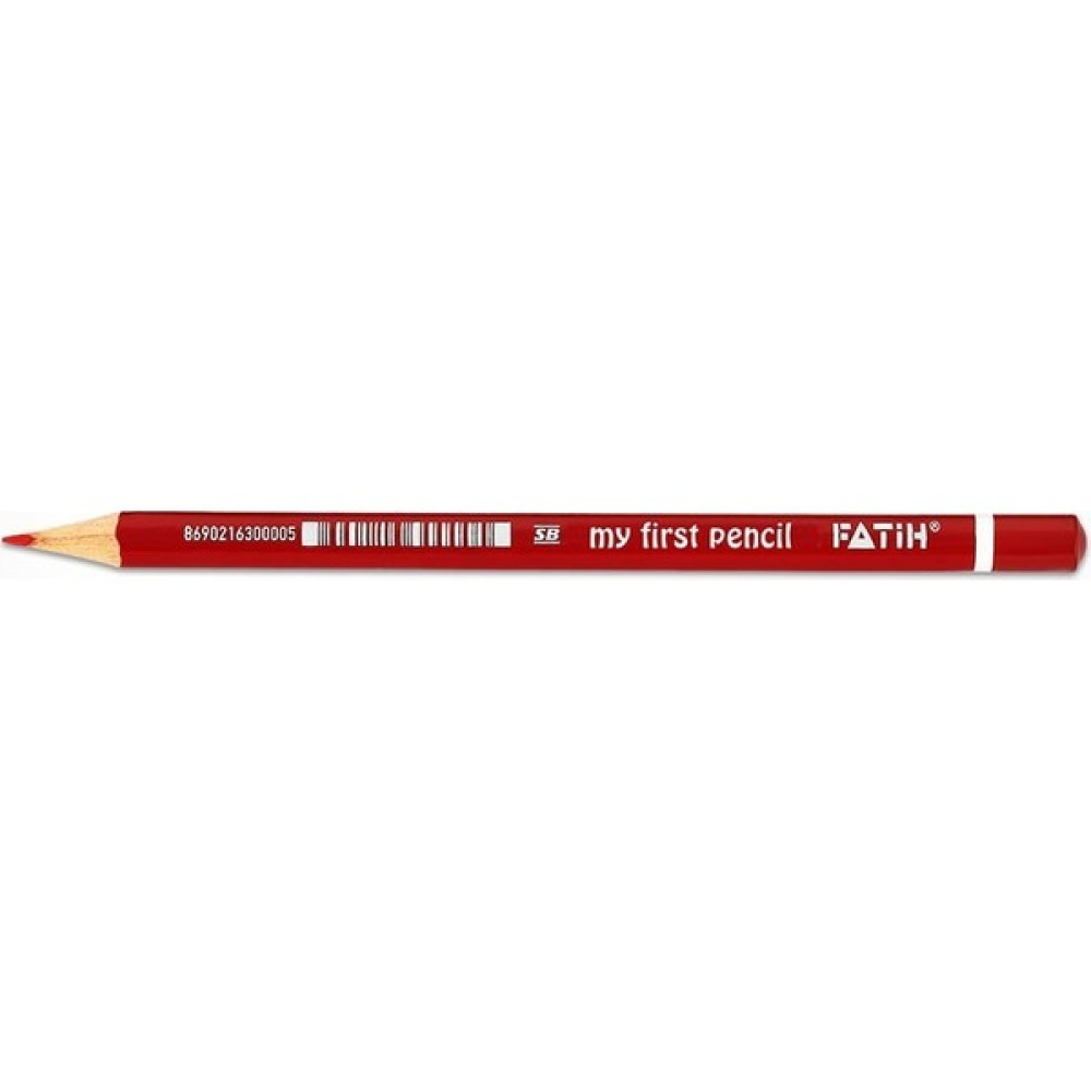 Fatih Jumbo Üçgen İlk Kalemim Kırmızı Kurşun (Ahşap) Kalem Fiyatı