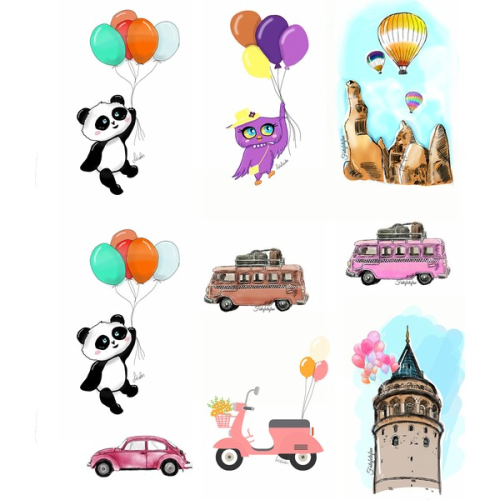 Fatofotofan Tatil Temalı Defter, Ajanda, Laptop, Telefon, Planlayıcı Sticker Set Ajanda Fiyatı