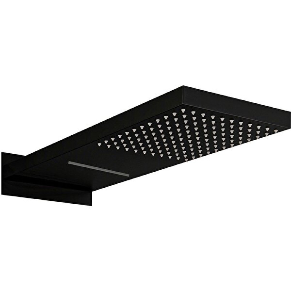 Fause Ankastre Panel Tepe Duş Başlığı Şelale Siyah KTD110-B - Gri Duş Seti Fiyatı