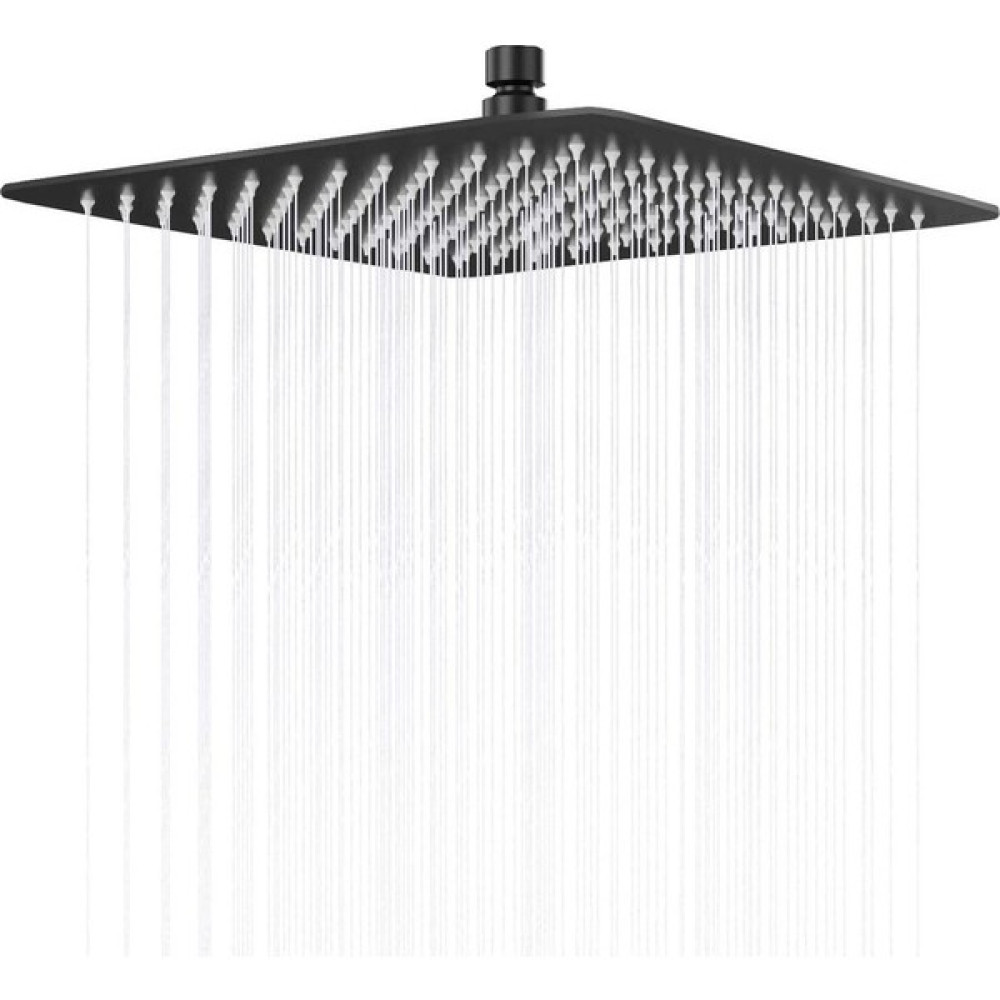 Fause Tepe Duş Başlığı Kare Slim 304 Metal 30X30 cm Siyah - Gri Duş Başlığı Fiyatı