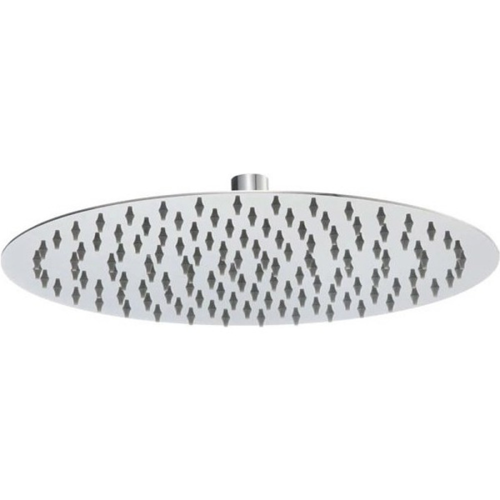 Fause Tepe Duş Başlığı Oval Slim 304 Metal Ø25 cm - Gri Duş Başlığı Fiyatı
