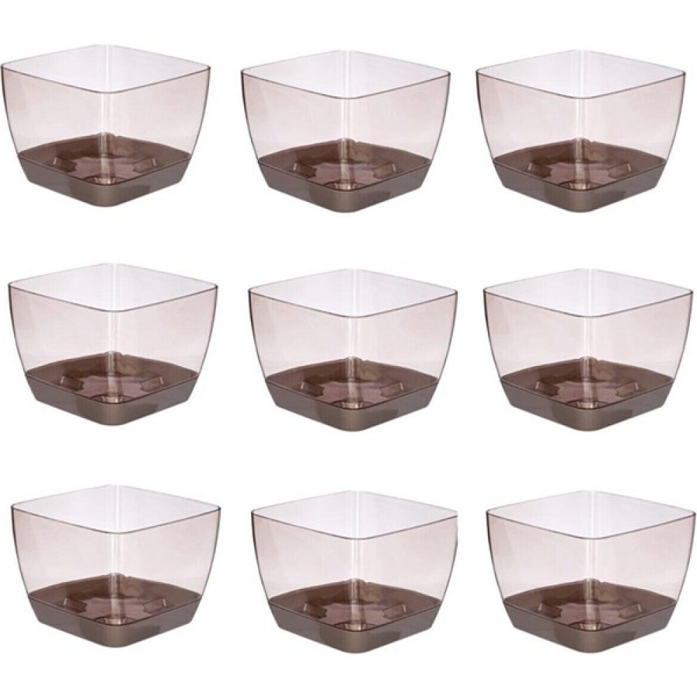 Favilla Adalinhome Orkide Saksısı, 9'lu Set, Kare, 14 Cm/kahverengi Saksı ve Aksesuarları Fiyatı
