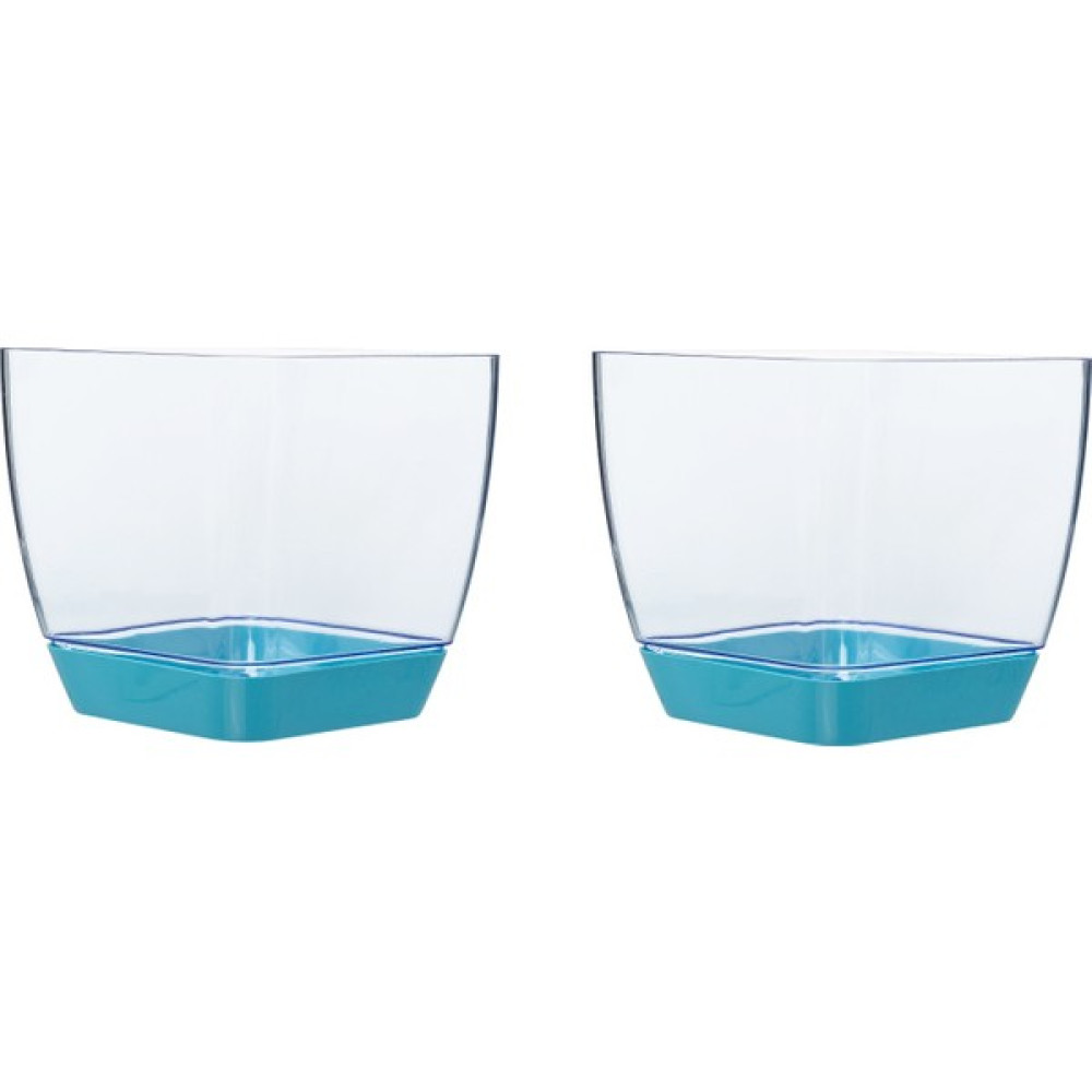 Favilla Kare Orkide Saksı 14X14 cm Mavi 2'Li Saksı ve Aksesuarları Fiyatı