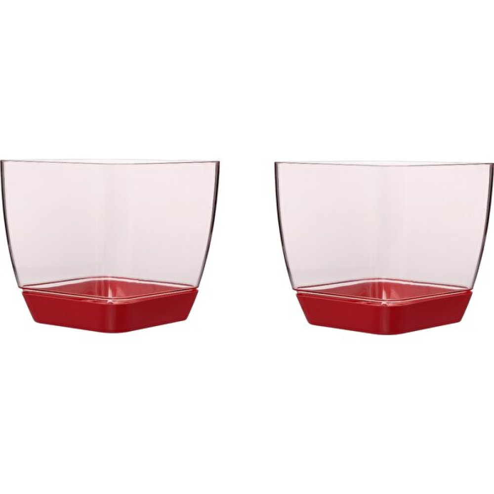 Favilla Kare Orkide Saksı 14X14 cm Pembe 2'Li Saksı ve Aksesuarları Fiyatı