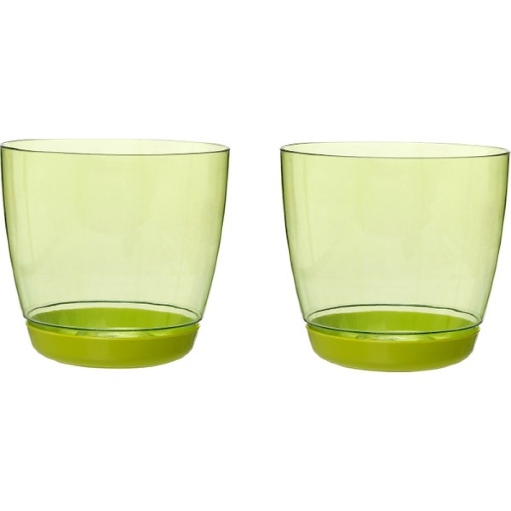 Favilla Yuvarlak Orkide Saksı 14 cm Yeşil 2'Li Saksı ve Aksesuarları Fiyatı