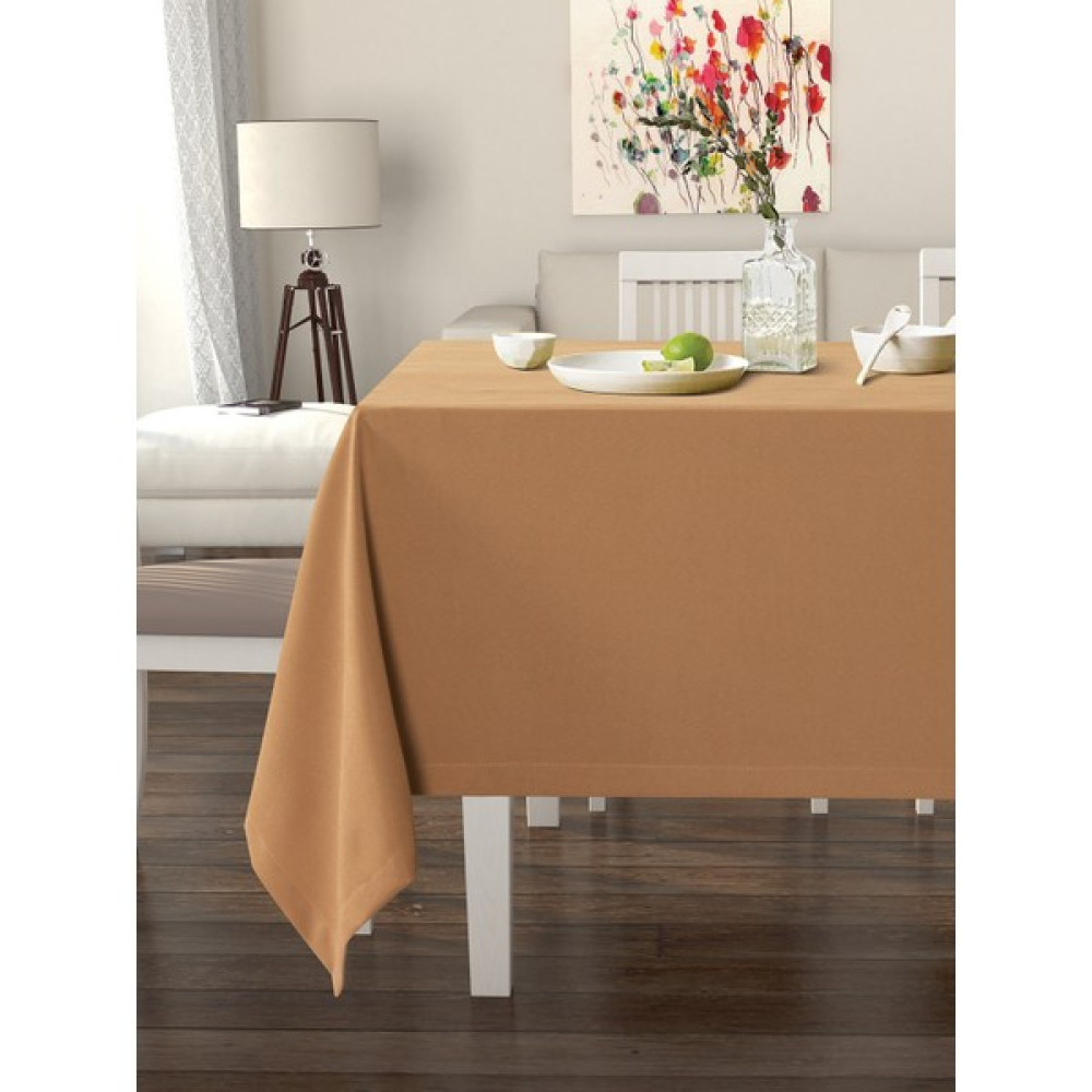 Favolli Antik Pirinç Rengi Masa Örtüsü Kadife Dokulu Leke Tutmaz - 150 x 260 cm Masa Örtüsü Fiyatı