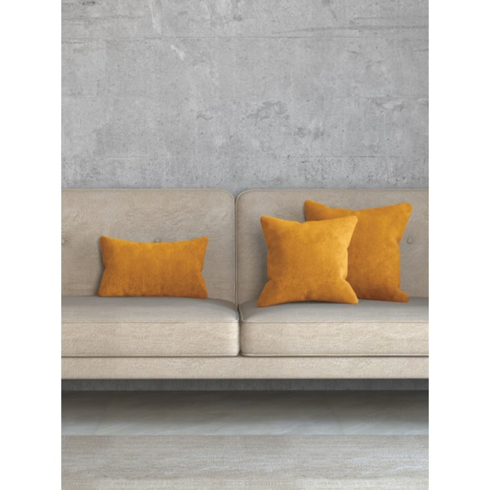 Favolli Kadife Dokulu Kadife Çiçeği Rengi Kırlent Kılıfı Dream Serisi Punch Için Uygun Gizli FERMUAR50 x 30 cm - 50 x 30 cm - Kiremit - Ekru Kırlent / Mobilya Yastığı Fiyatı