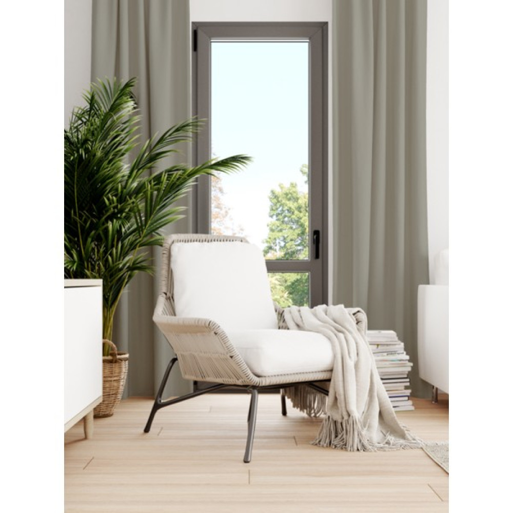 Favolli Kadife Dokulu Keten Rengi Ada Fon Perde Ekstrafor Büzgülü Dream Series - 150 x 250 cm Fon Perde Fiyatı