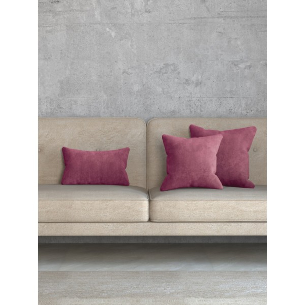 Favolli Kadife Dokulu Lavanta Pembesi Kırlent Kılıfı Dream Serisi Punch Için Uygun Gizli FERMUAR50 x 30 cm - 50 x 30 cm Kırlent / Mobilya Yastığı Fiyatı