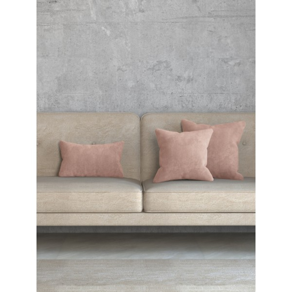Favolli Kadife Dokulu Pudra Renk Kırlent Kılıfı Dream Serisi Punch Için Uygun Gizli FERMUAR50 x 30 cm - 50 x 30 cm Kırlent / Mobilya Yastığı Fiyatı