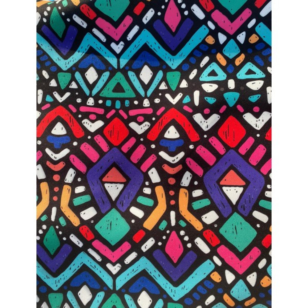 Favor Kumaş Geometrik Renkli Tribal Desenli Dijital Baskılı Kumaş FVR-1436 - 140 cm - 1 m Kumaşlar Fiyatı