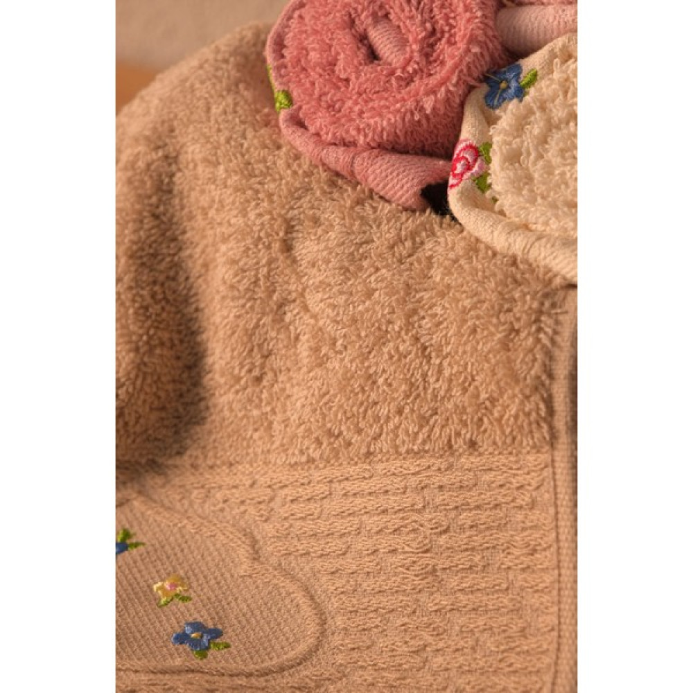 Favora Bahar Nakışlı Pamuklu 6lı Mutfak Havlusu 30x50 - Renkli - 30 x 50 cm El / Yüz Havlusu Fiyatı