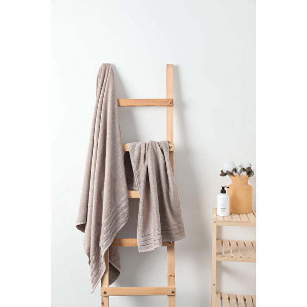 Favora Natural Bambu 2li Banyo Havlu Seti Hamam Takımı - Vizon - 90 x 150 cm El / Yüz Havlusu Fiyatı