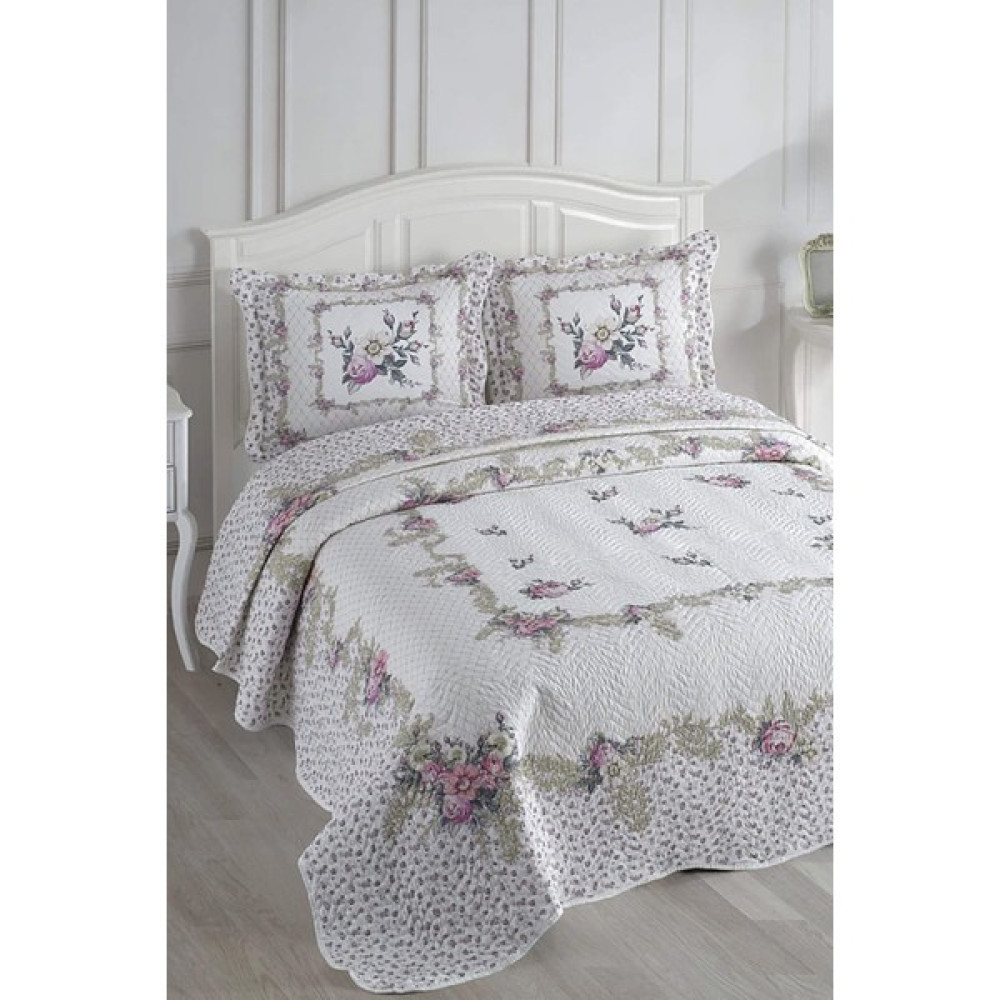 Favora Örtüm Katie Çift Kişilik Kapitone Yatak Örtüsü Takımı - Pembe - 250 x 260 cm Yatak Örtüsü Fiyatı