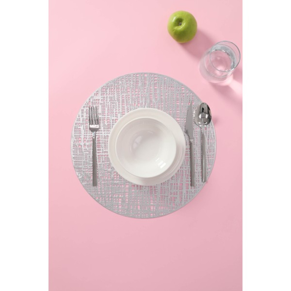 Favora Paçi Cloud 6'lı Pvc Amerikan Servis Supla Seti - Gümüş - 38 x 38 cm Amerikan Servis Fiyatı