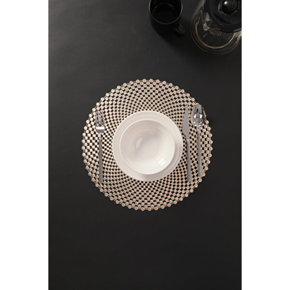 Favora Paçi Dream 6'lı Pvc Amerikan Servis Supla Seti - Gold - 38 x 38 cm Amerikan Servis Fiyatı