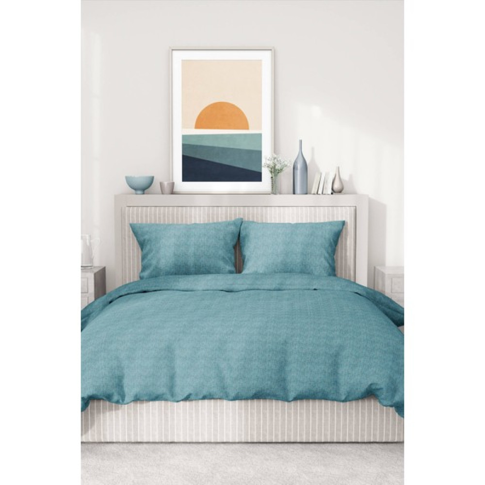 Favora Parıltı Düz Renk Battal Boy Nevresim Takımı - Vizon - 200 x 220  cm - Turkuaz Nevresim Takımı Fiyatı