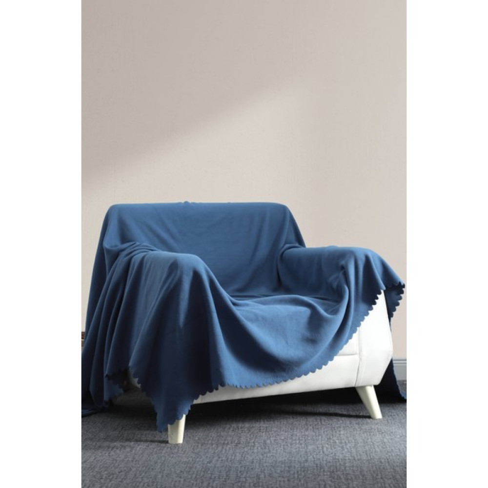 Favora Polar Çok Amaçlı Tv Battaniyesi Koltuk Örtüsü 180X230 - Indigo - Koyu Mavi - 180 x 230 cm Koltuk & Kanepe Örtüsü Fiyatı
