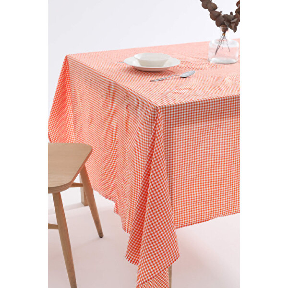 Favora Pötikare Desenli Leke Tutmaz Masa Örtüsü Sofra Bezi - Turuncu - 150 x 160 cm Masa Örtüsü Fiyatı