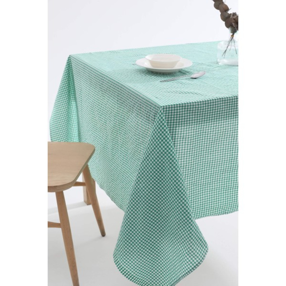 Favora Pötikare Desenli Leke Tutmaz Masa Örtüsü Sofra Bezi - Yeşil - 150 x 160 cm Masa Örtüsü Fiyatı