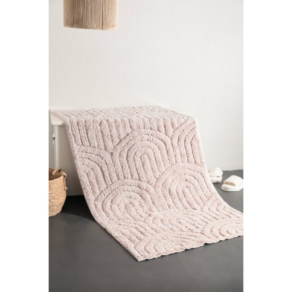 Favora Tina Tufting Pamuklu Paspas Halı 80 x 150 cm - Vizon Salon Halısı Fiyatı