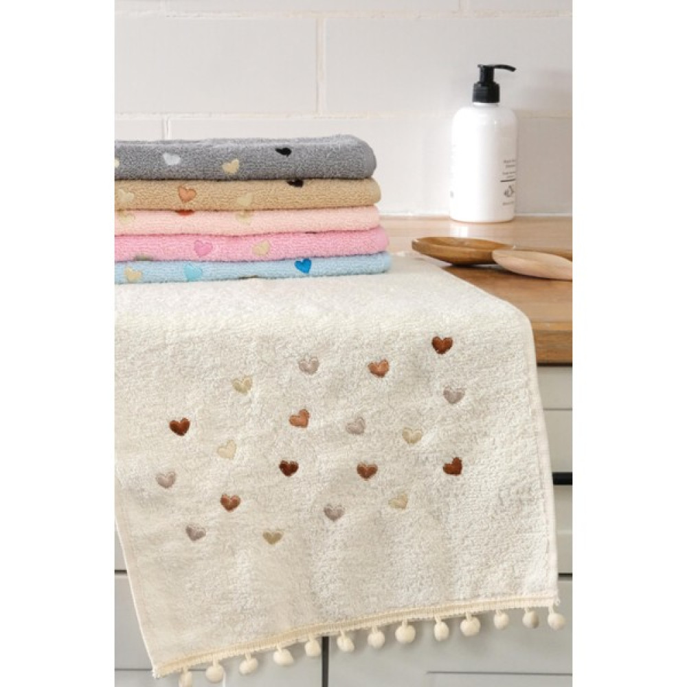 Favora Yoncagül Ponponlu 6lı Mutfak Havlusu 30X50 - Renkli - 30 x 50 cm El / Yüz Havlusu Fiyatı