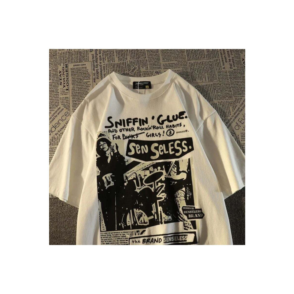 Favorim50ton Grunge Karikatür Baskılı (unisex) T-shirt 3XL Beden Bayan T-shirt Fiyatı
