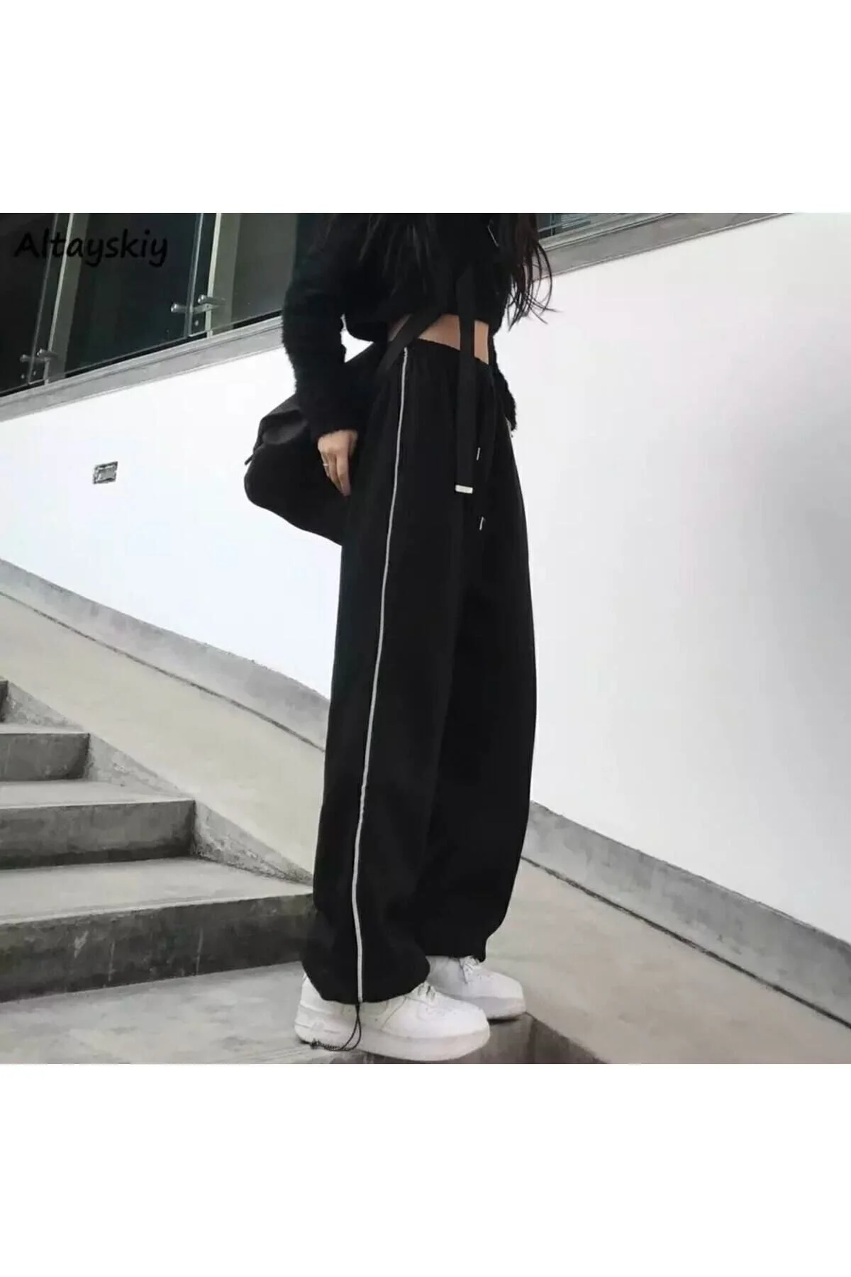 Favorim50ton Harajuku Zip Detail Black Tracksuit S Beden" Kadın Eşofman Fiyatı