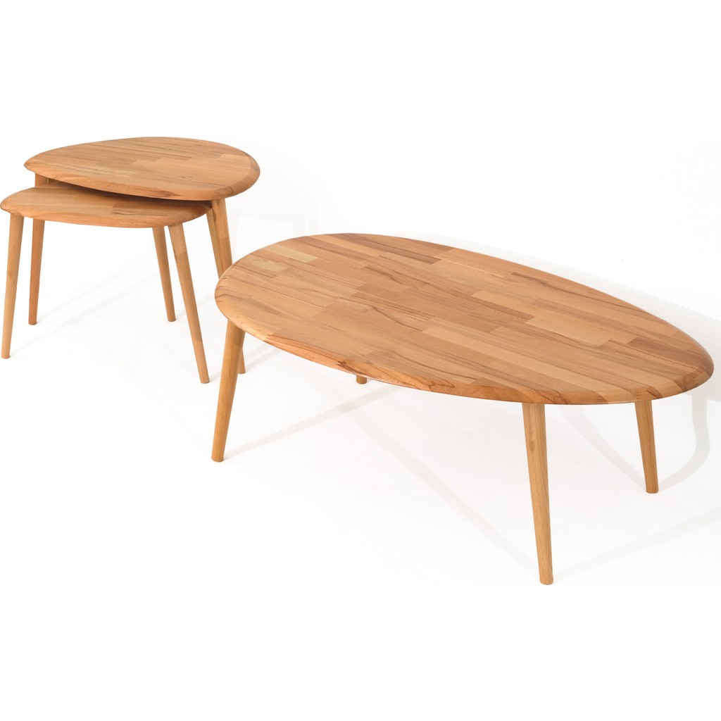 Faw Decor Asimetrik Masif Ahşap Orta Sehpa Ve 2'Li Zigon / 3'Lü Zigon Sehpa Set, Modern Masif - Naturel - Naturel Orta ve 2'li Orta Sehpa Fiyatı