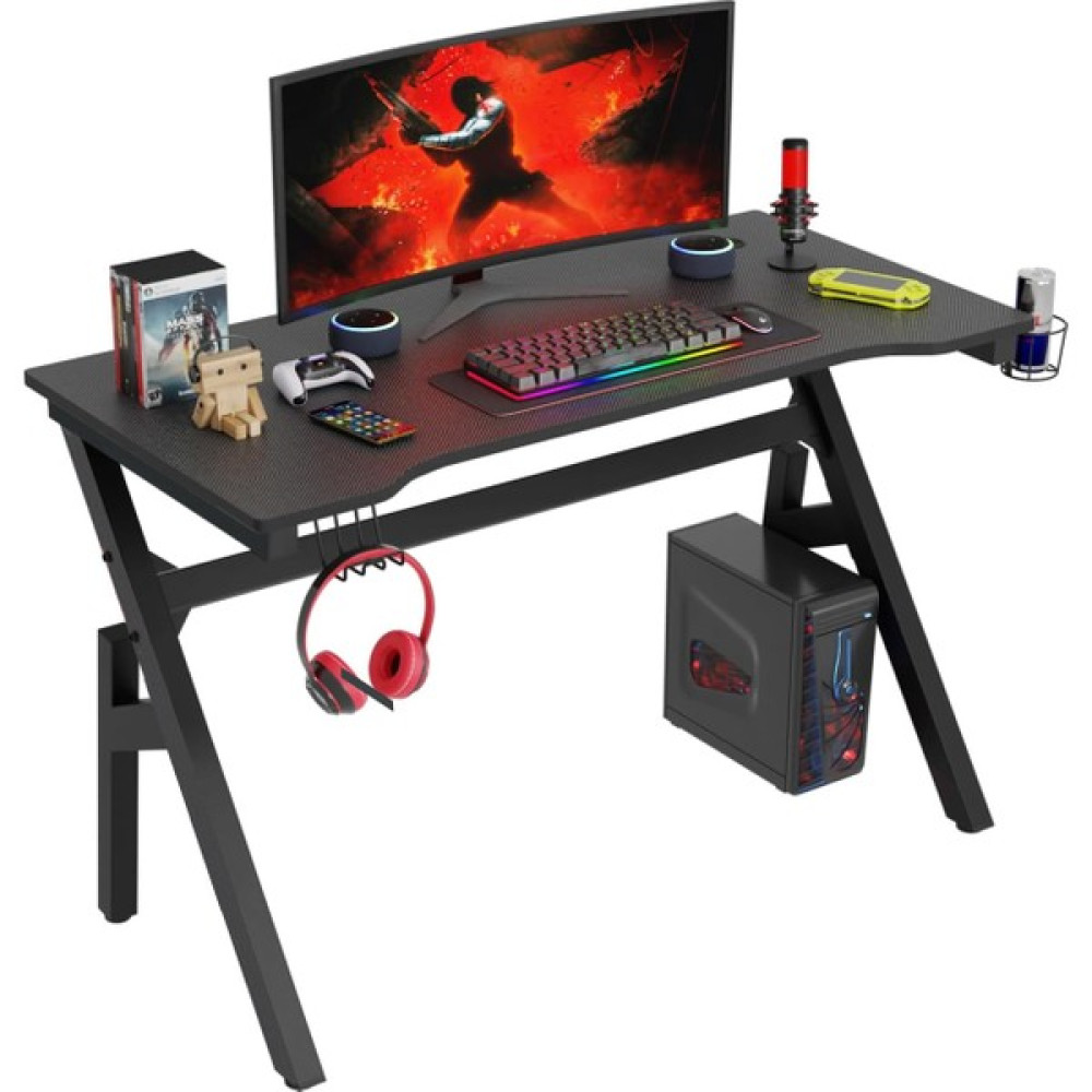 Faween 85010 Mdf Profesyonel Oyuncu Masası Çalışma Masası Bilgisayar Masası Ders Laptop Siyah 120 cm - Siyah Karbon Bilgisayar Masası Fiyatı