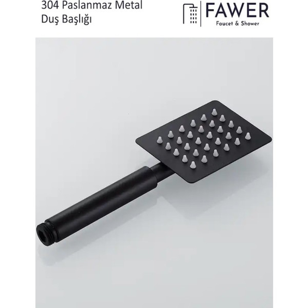 FAWER Faucet & Shower 304 Paslanmaz Siyah El Duşu Duş Başlığı Duş Başlığı Fiyatı