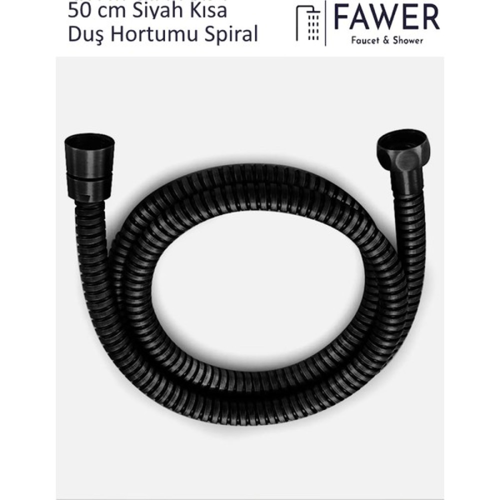 FAWER Faucet & Shower 50 cm Kısa Paslanmaz Çelik Duş Hortumu Spiral Hortum Duş Başlığı Fiyatı