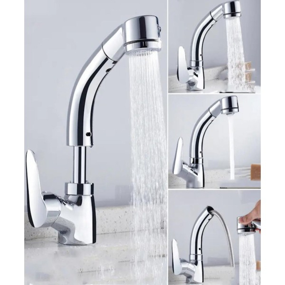 FAWER Faucet & Shower Krom Uzatmalı Spiralli Mutfak Bataryası Berber Bataryası - 709S Bataryalar & Musluklar Fiyatı