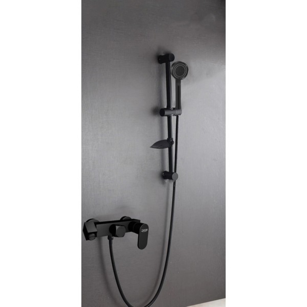 FAWER Faucet & Shower Siyah Banyo Bataryası ve Siyah Sürgülü Duş Seti - 270B Duş Seti Fiyatı