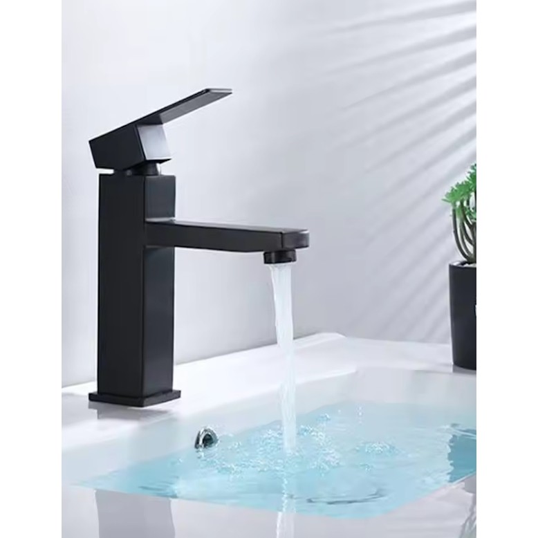 FAWER Faucet & Shower Siyah Lavabo Bataryası - 602B Bataryalar & Musluklar Fiyatı